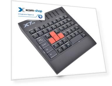 Клавиатура A4Tech X7-G100 USB, 62 кнопки, прорезиненые кнопки управления 511469