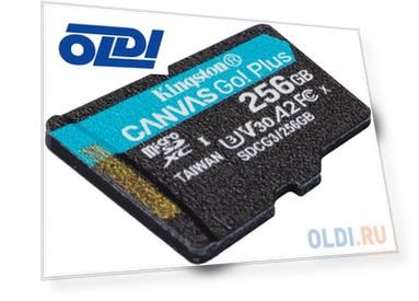 Карта памяти micro SDXC 256Gb Kingston Canvas Go Plus UHS-I U3 A2 (170/90 MB/s) SDCG3/256GBSP