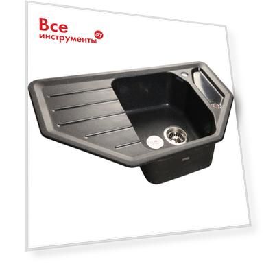 Цвет: черный, Длина: 490.000, Крыло: да, Серия: CORNER, Форма: угловая, Ширина: 790.000, Угловая: да, Материал: искусственный мрамор, Вес нетто: 14.300, Установка: врезная