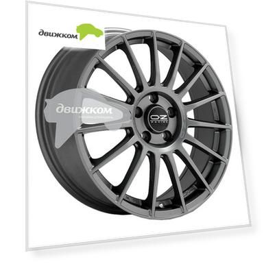 Литые диски OZ 8,5x19/5x120 ET34 D79 Superturismo LM Matt Graphite + Silver Lettering