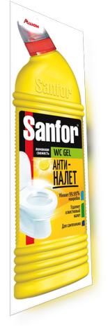 Гель для чистки и дезинфекции унитаза, лимон, 1 л