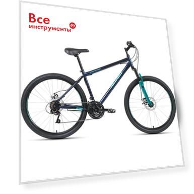 Велосипед altair mtb ht 26 2.0 disc 26, рост 19, 2019-2020, темно-синий/бирюзовый rbkt0mn6p008