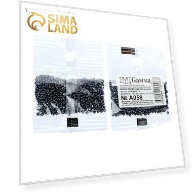 Бисер Чехия "GAMMA" круглый "1"  10/0   5гр  (А058 серый/перл.)