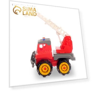 Конструктор винтовой «Пожарная машина», 18 деталей, с электрическим шуруповёртом