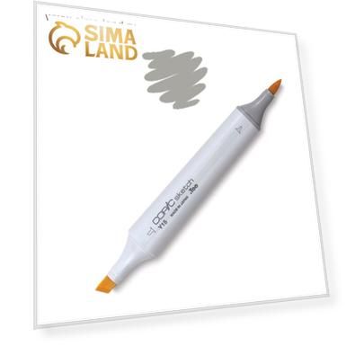 Маркер художественный Copic Sketch T5, двусторонний: кисть/скошенный, серый № 5, ЦЕНА ЗА 1 ШТУКУ