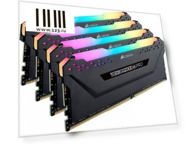 Память DDR4 4x16Gb 3200MHz Corsair CMW64GX4M4C3200C16 RTL PC4-25600 CL16 DIMM 288-pin 1.35В