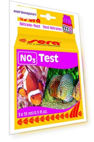 Тест уровня содержания нитратов, Sera Nitrat Test NO3 15 мл