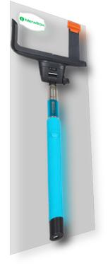 Монопод InterStep MP-110B с bluetooth-кнопкой, голубой