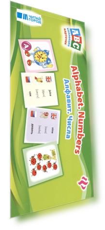 Алфавит Числа Alphabet Numbers коллекция карточек