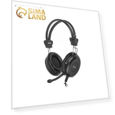 Наушники с микрофоном A4Tech HS-30 2м мониторы оголовье черный