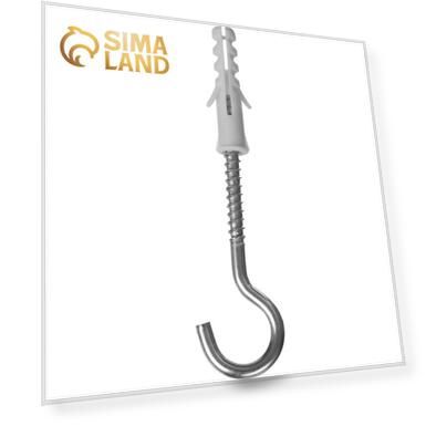 Дюбель "ЗУБР", тип "ЕВРО", с шурупом-полукольцом 6х90 мм, полипропилен, 10х50 мм, 150 шт