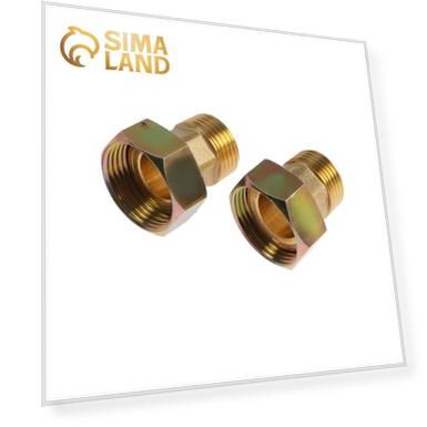 Комплект присоединения счетчиков воды 1/2", латунь