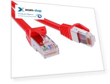 Кабель патч-корд F/UTP 5e кат. 3м. DKC RN5EFU4530RD LSZH, красный, "RAM telecom"