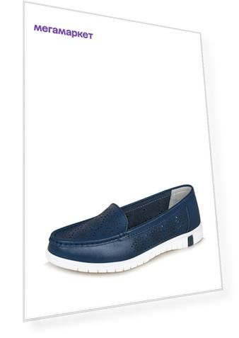 Мокасины женские Alessio Nesca ADL21SS-096 синие 36 RU