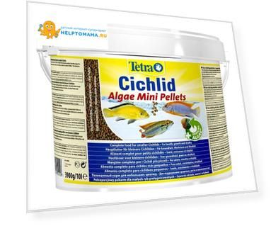 Корм Tetra Cichlid Algae Mini для всех видов цихлид, 10л