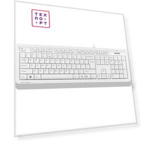 Клавиатура A4Tech Fstyler FK10 белый/серый USB