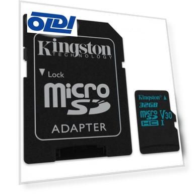 Карта памяти MicroSDXC 32GB Kingston Class UHS-I U3 V30 Canvas Go + адаптер [SDCG2/32GB]