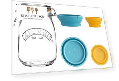 Kilner Банка для хранения 1 л с мерными чашами