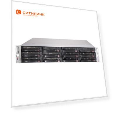 Корпус SuperMicro CSE-826BE1C-R741JBOD 2x740W черный