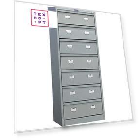 Картотека Практик AFC-07 шкаф 7 секции А5 510х631х1330 44638