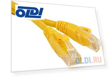 Патч-корд UTP 5E категории 0.5м Hyperline PC-LPM-UTP-RJ45-RJ45-C5e-0.5M-LSZH-YL желтый