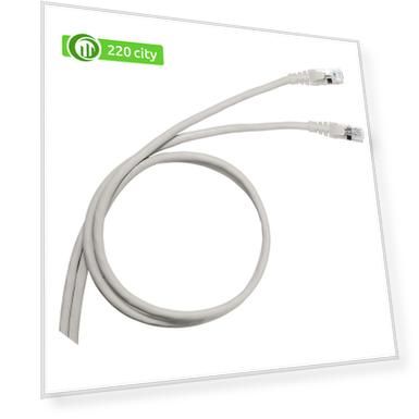 Патч-корд UTP кат.5Е, длина 1,0 м, серый