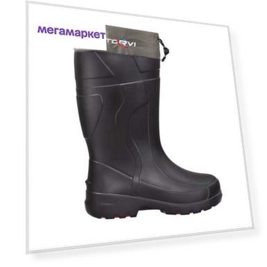 TORVI Сапоги зимние TORVI T -25C из ЭВА (подошва ТЭП, вкладыш флис), черный, р.46-47