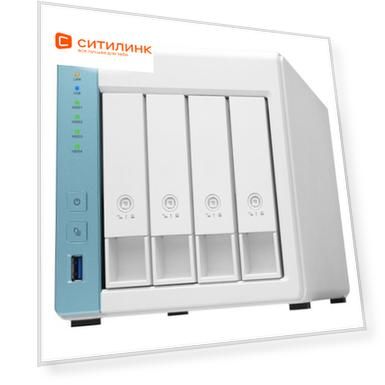 Сетевое хранилище Qnap D4 (Rev. B), без дисков