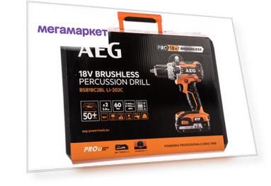 Акк. ударная дрель-шуруповерт AEG BSB18C2BL LI-202C 4935464096