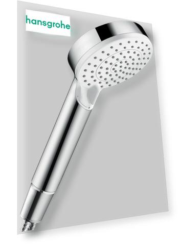 Ручной душ hansgrohe Crometta Vario EcoSmart 26332400, белый/хром