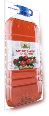Напиток сокосодержащий Прогулка по саду морозная клюква 3 л