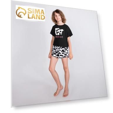 Цвет: черный, белый, Размер: 158 см