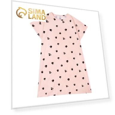 Ночная сорочка «Симпл-димпл» для девочки, рост 140 см., цвет персиковый