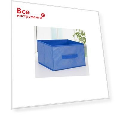 Цвет: синий, Длина: 290.000, Ручка: да, Форма: квадратная, Высота: 180.000, Крышка: нет, Размер: 29х29х18, Ширина: 290.000, Материал: картон, флизелин, Вес нетто: 0.345