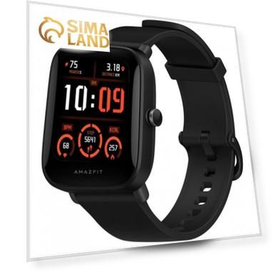 Смарт-часы Amazfit Bip U Pro, 1.43", TFT, пульсоксиметр, G-сенсор, IP68, 230 мАч, черные