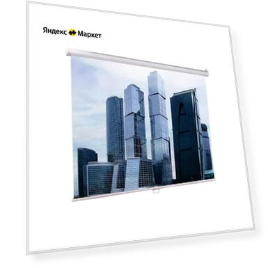Рулонный матовый белый экран Lumien Eco Picture LEP-100103, 1:1, 111", белый