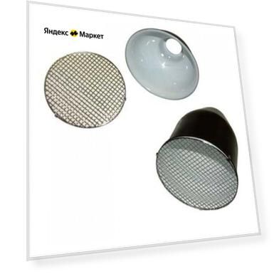 Аксессуар для ламп LUCKY REPTILE "Плафон-отражатель с защитной сеткой, маленький", черный (Германия)