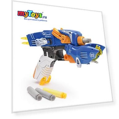 Пистолет-робот 2 в 1 Devik Toys "Птерозавр", с 6 мягкими патронами