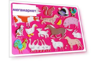 Трафарет для рисования + 6 карандашей 26-28 х 17-18,5 см