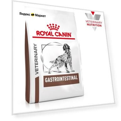 Корм для взрослых собак Royal Canin Gastro Intestinal, при расстройствах пищеварения 1 уп. х 2 шт. х 2000 г (для крупных пород)