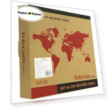 Кабель UTP 4 пары категория 6 Telecom TU634157 100м