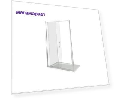 Душевая дверь Bas Latte WTW-130-C-WE