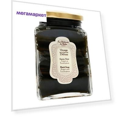 Мыло черное La Sultane De Saba Argan and Eucalyptus, 300 мл