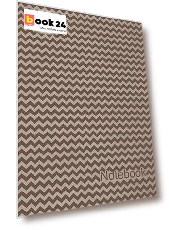 Записная книжка, Феникс+, А6 (98*135мм) 200л. Notebook Зигзаги тверд. обл. с порол. выбор.лак 42672