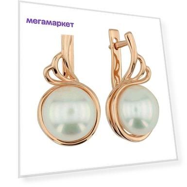 Серьги из золота c жемчугом ALORIS Серьги 458Ж