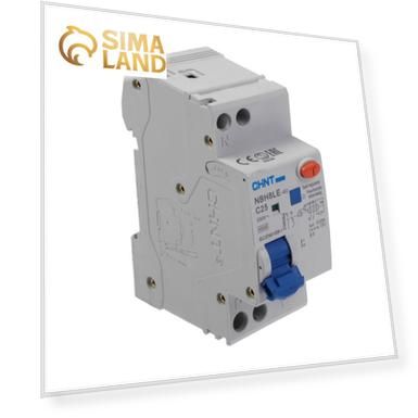 Дифференциальный автомат CHINT NBH8LE-40, 1п+N, С 25 А, 30 мА, 4.5 кА, электромеханический