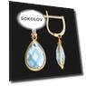 Серьги из красного золота 585 пробы Вес 3.37