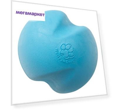 Жевательная игрушка для собак Zogoflex Мячик Jive S, голубой, 6,6 см
