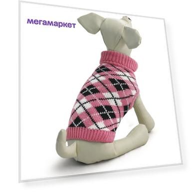 Свитер для собак Triol размер L женский, розовый, длина спины 35 см