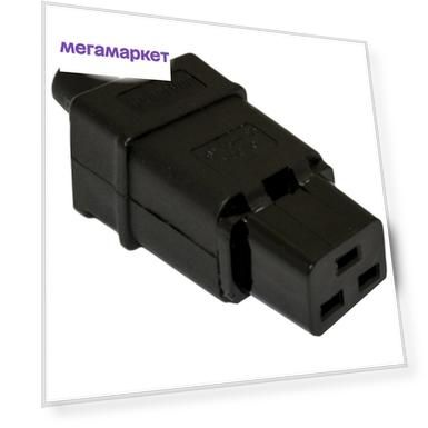 Hyperline CON-IEC320C19 Разъем IEC 60320 C19 220В 16A на кабель, контакты на винтах плоск